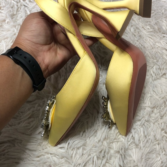 NEW Amina Muaddi Begum Slingback heels - Picture 9 of 11